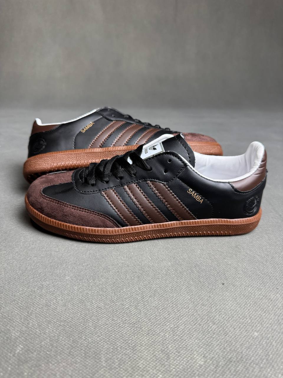 IMG_4474 کتونی آدیداس سامبا مشکی قهوه ای - 301169 - Image 1