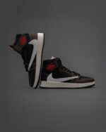 کتونی نایک جردن ترویس ساقدار قهوه ای - 301177 - Image 3