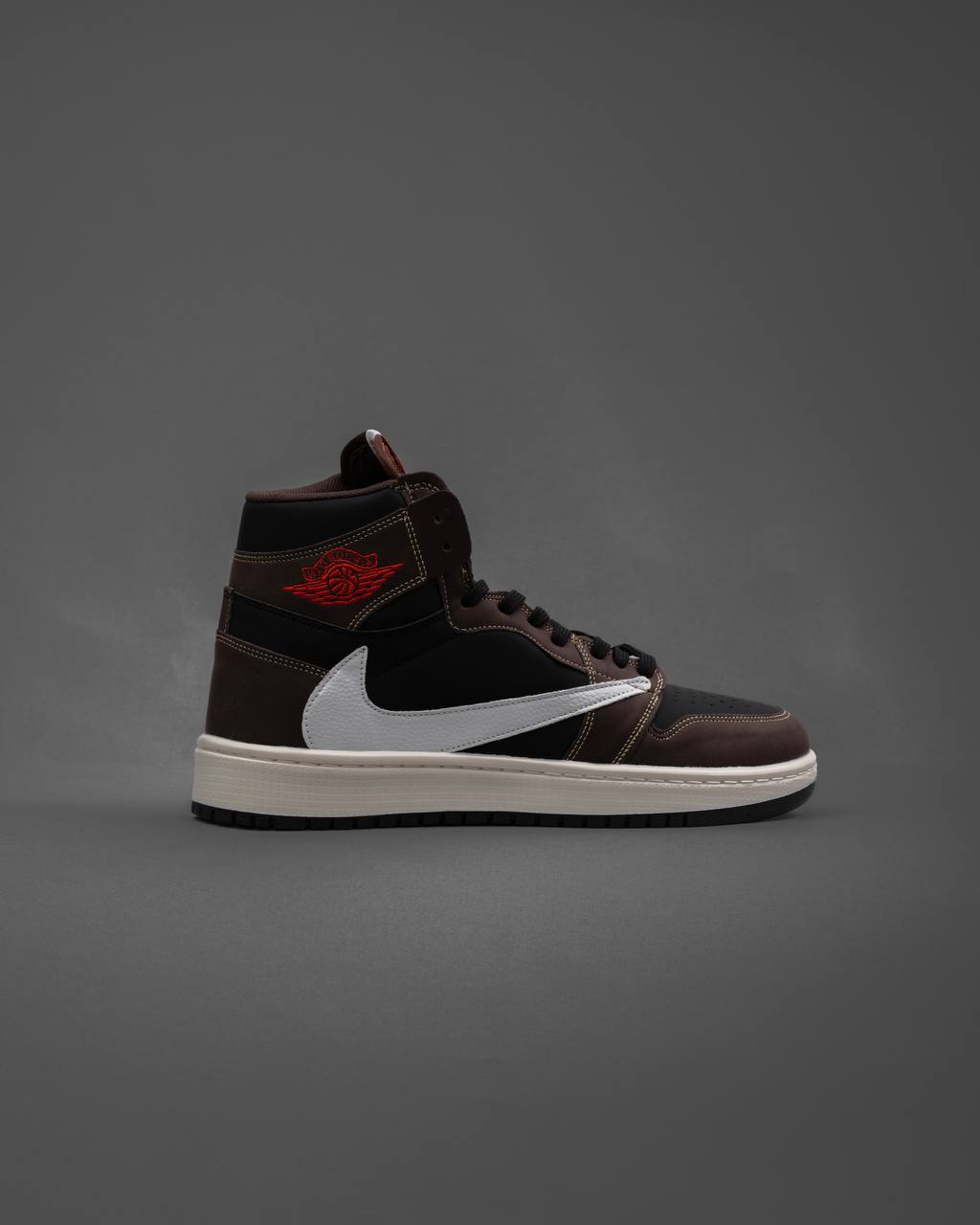 IMG_4688 کتونی نایک جردن ترویس ساقدار قهوه ای - 301177 - Image 1