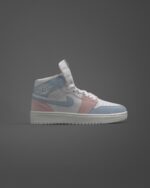 کتونی نایک جردن آبی صورتی ساقدار - 301162