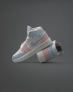 کتونی نایک جردن آبی صورتی ساقدار - 301162 - Image 2