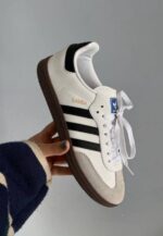 کتونی آدیداس سامبا سفید مشکی - 301204